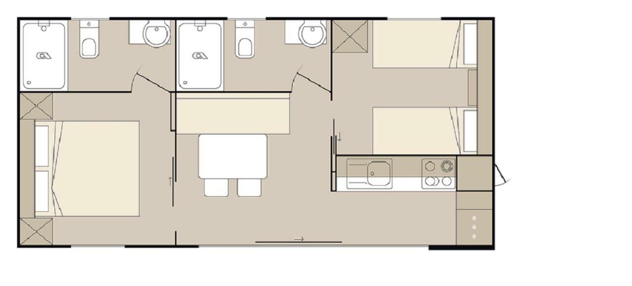 Seahorse Mobile Home, Soline Biograd Biograd Na Moru Exterior photo